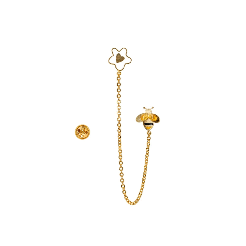 Prendedor Bee You: Dulce encuentro