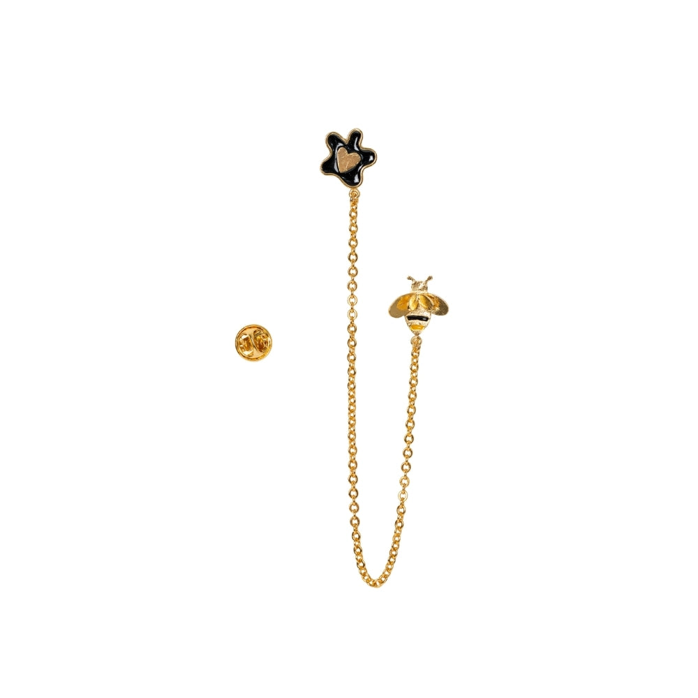 Prendedor Bee You: Dulce encuentro