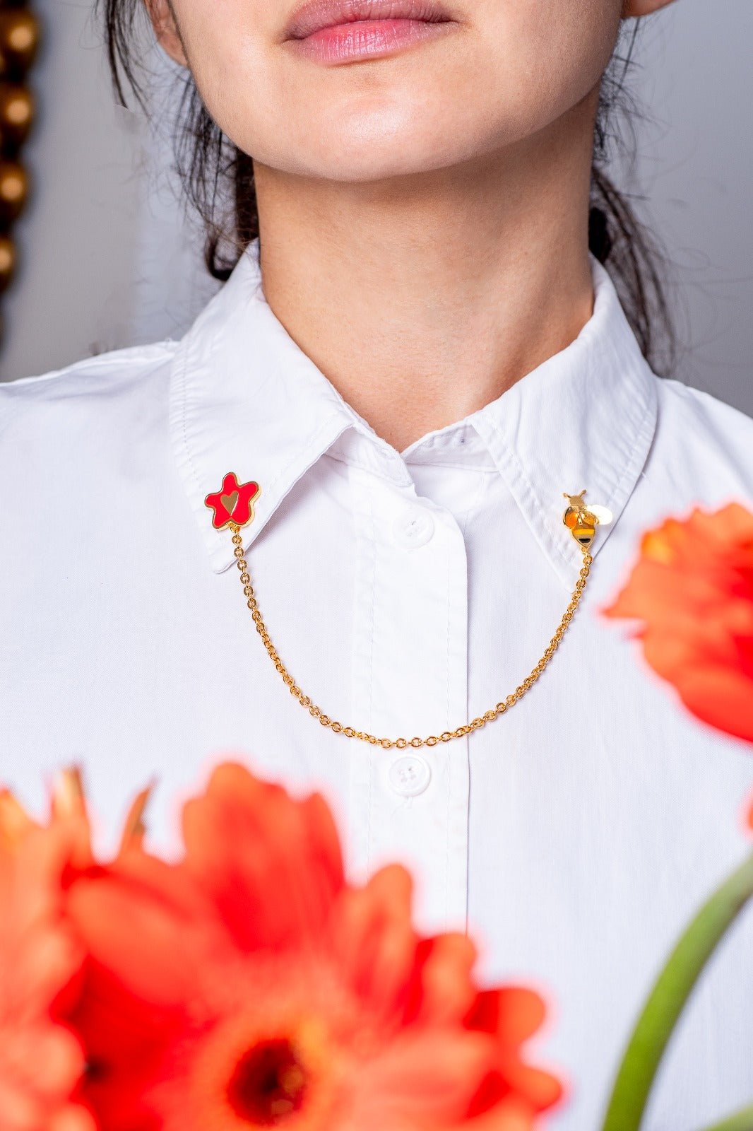 Prendedor Bee You: Dulce encuentro